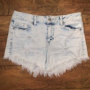 Altar’d State Distressed Denim Shorts Size 26
